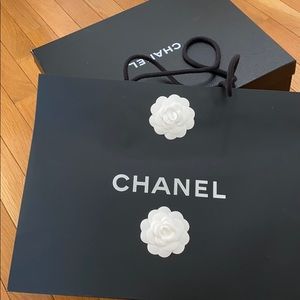 Chanel Original Shoe Box and Bag